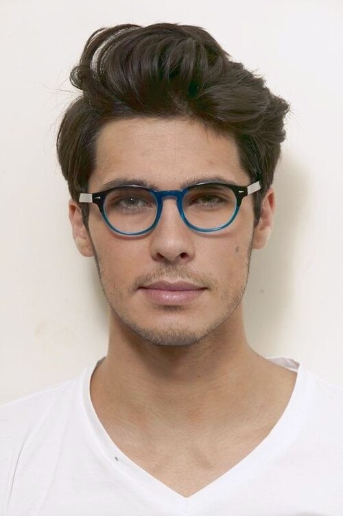 Gudermes Blue & Black AcetateEyeglass Frames for Men from EyeBuyDirect