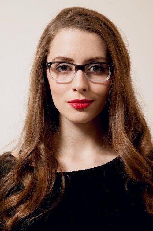 Novorzhev Grey & Clear AcetateEyeglass Frames for Women from EyeBuyDirect