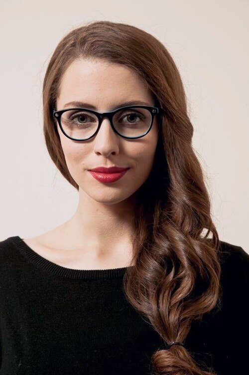 Elektrogorsk Black & Blue AcetateEyeglass Frames for Women from EyeBuyDirect