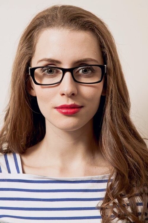 Salda Black AcetateEyeglass Frames for Women from EyeBuyDirect