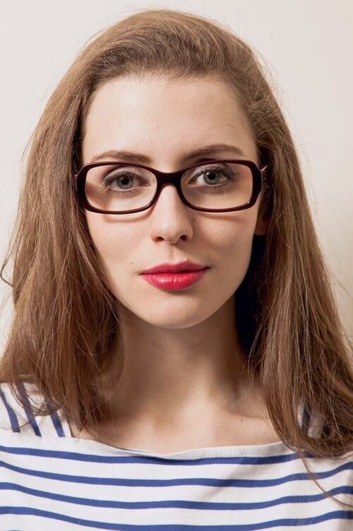 Konakovo Burgundy AcetateEyeglass Frames for Women from EyeBuyDirect