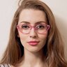 Lyalya Pink AcetateEyeglass Frames for Women from EyeBuyDirect