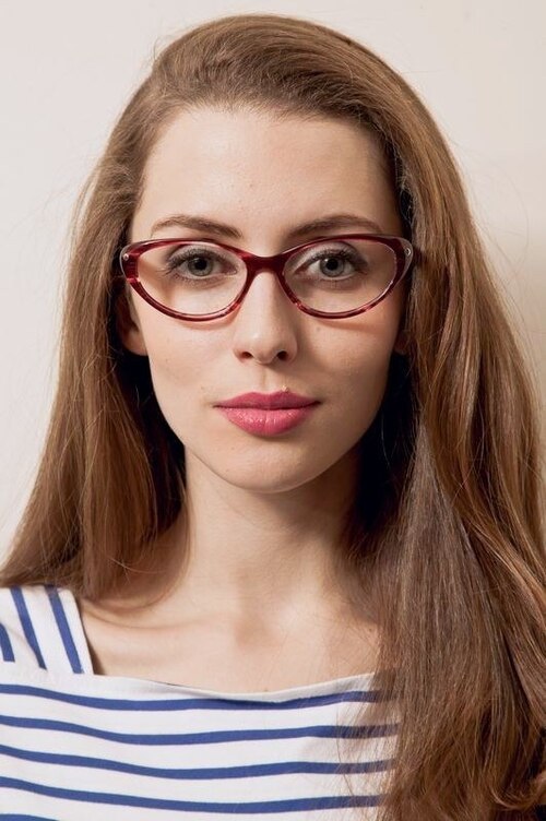 Rossosh Rouge AcétateMontures de lunettes de vue pour Femmes d'EyeBuyDirect