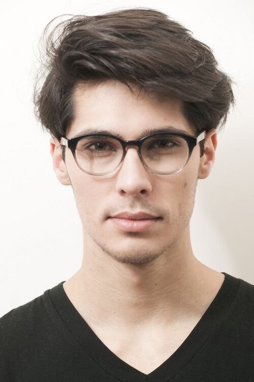 Sertolovo Black & Clear AcetateEyeglass Frames for Men from EyeBuyDirect