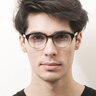 Sertolovo Black & Clear AcetateEyeglass Frames for Men from EyeBuyDirect