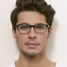 Kemi Black & White AcetateEyeglass Frames for Men from EyeBuyDirect