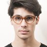 Kalitva Brown AcetateEyeglass Frames for Men from EyeBuyDirect
