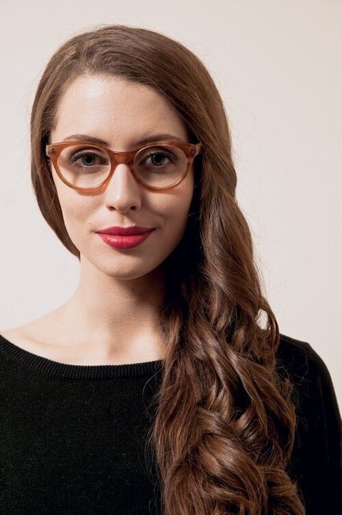 Kalitva Brown AcetateEyeglass Frames for Women from EyeBuyDirect