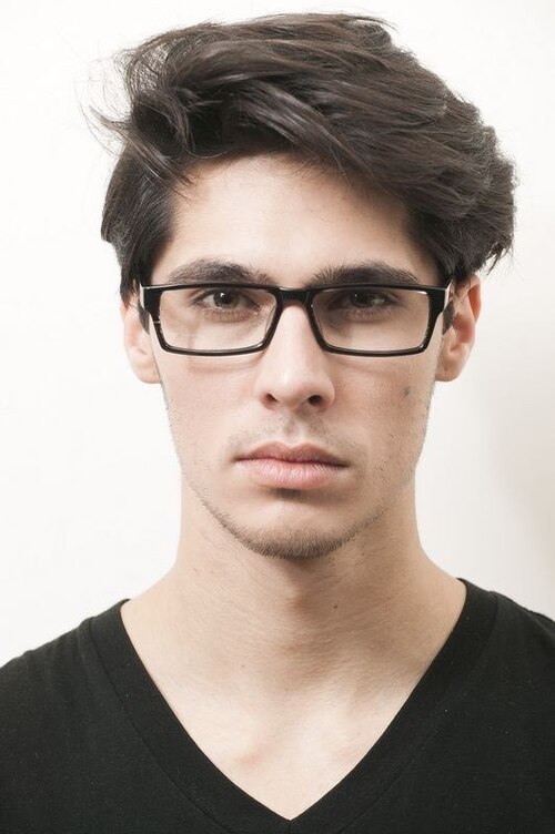 Zlin Black & Strip AcetateEyeglass Frames for Men from EyeBuyDirect