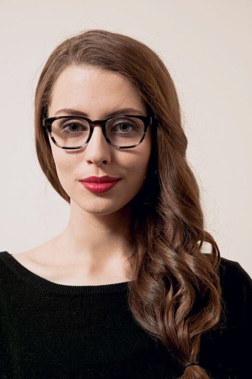 UAF-110190 Grey & Clear AcetateEyeglass Frames for Women from EyeBuyDirect