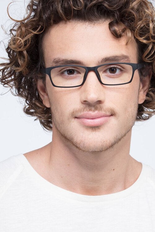 Madras Black PlasticEyeglass Frames for Men from EyeBuyDirect