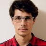 Madras Grey & White PlastiqueMontures de lunettes de vue pour Hommes d'EyeBuyDirect