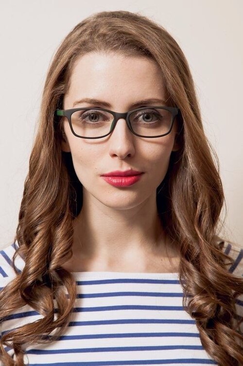 Dexter Black & Green PlasticEyeglass Frames for Women from EyeBuyDirect