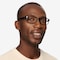 Bandon Noir Plastique Montures de lunettes de vue pour Hommes d'EyeBuyDirect