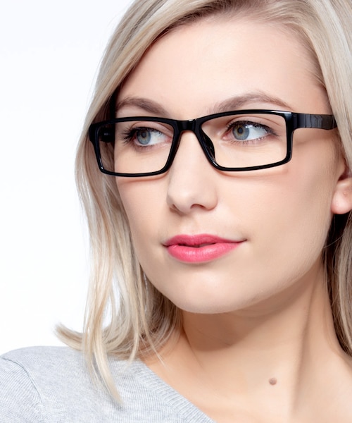 Bandon Black PlasticEyeglass Frames for Women from EyeBuyDirect