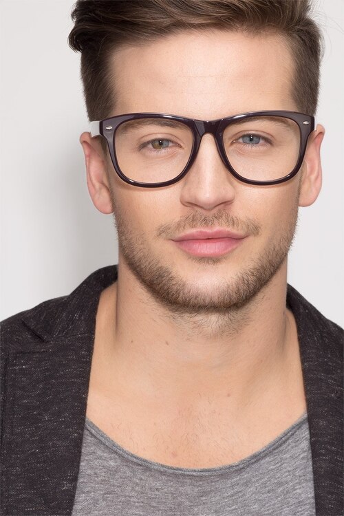 Myrtle Purple PlasticEyeglass Frames for Men from EyeBuyDirect