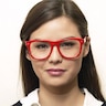 Myrtle Red PlasticEyeglass Frames for Women from EyeBuyDirect