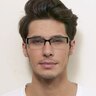 Mcloughlin Black PlasticEyeglass Frames for Men from EyeBuyDirect