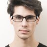 Emmett Black & Blue PlasticEyeglass Frames for Men from EyeBuyDirect