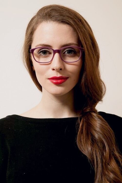 Abbigail Violet AcétateMontures de lunettes de vue pour Femmes d'EyeBuyDirect