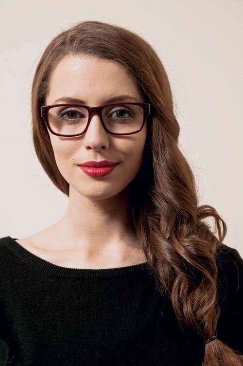 Adonis Brun AcétateMontures de lunettes de vue pour Femmes d'EyeBuyDirect