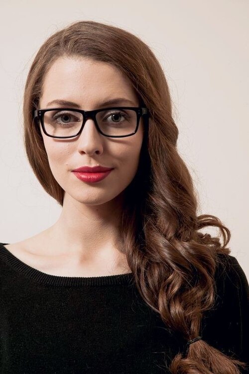 Aidyn Black AcetateEyeglass Frames for Women from EyeBuyDirect