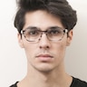 Flynn Brown & Clear AcetateEyeglass Frames for Men from EyeBuyDirect