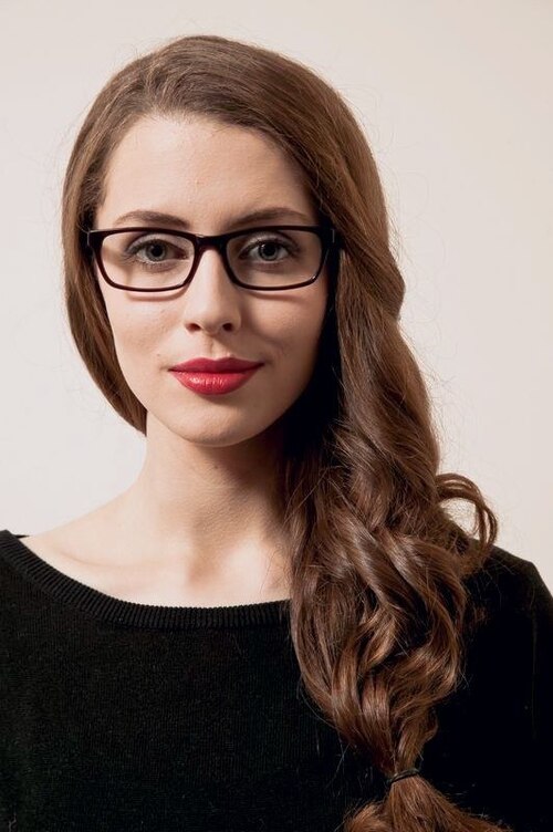 Sasha Burgundy AcetateEyeglass Frames for Women from EyeBuyDirect