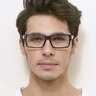 Ariel Bleu marine AcétateMontures de lunettes de vue pour Hommes d'EyeBuyDirect