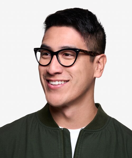 Anika Black AcetateEyeglass Frames for Men from EyeBuyDirect