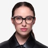 Anika Noir AcétateMontures de lunettes de vue pour Femmes d'EyeBuyDirect