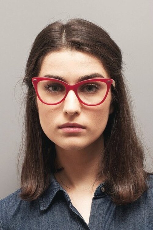 Anika Red AcetateEyeglass Frames for Women from EyeBuyDirect