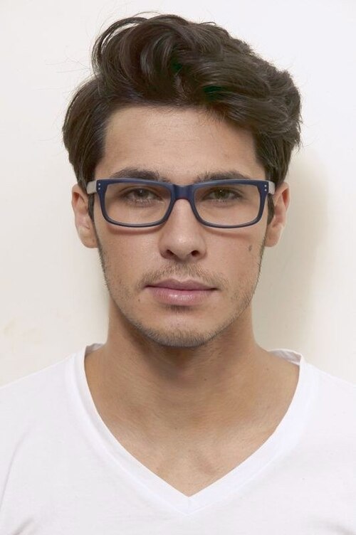 Cary Navy AcetateEyeglass Frames for Men from EyeBuyDirect
