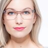 Alivia Gray & Clear AcetateEyeglass Frames for Women from EyeBuyDirect