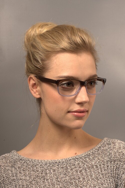 Aliya Brown AcetateEyeglass Frames for Women from EyeBuyDirect