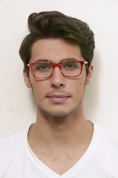 Franky Brown & Strip AcetateEyeglass Frames for Men from EyeBuyDirect