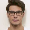 Franky Black AcetateEyeglass Frames for Men from EyeBuyDirect
