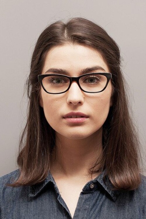 Franni Noir AcétateMontures de lunettes de vue pour Femmes d'EyeBuyDirect