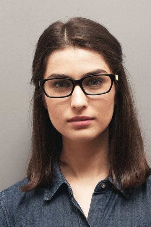 Jody Black & Yellow AcetateEyeglass Frames for Women from EyeBuyDirect