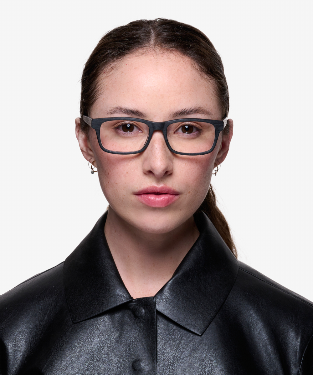 Emory Rectangle Black Full Rim Eyeglasses | Eyebuydirect
