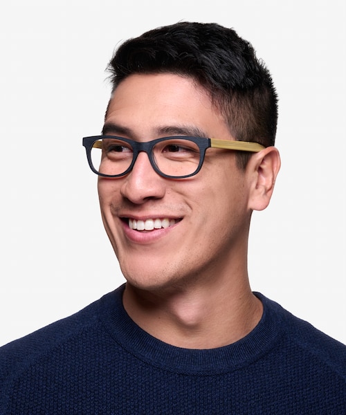 Panama Black AcetateEyeglass Frames for Men from EyeBuyDirect