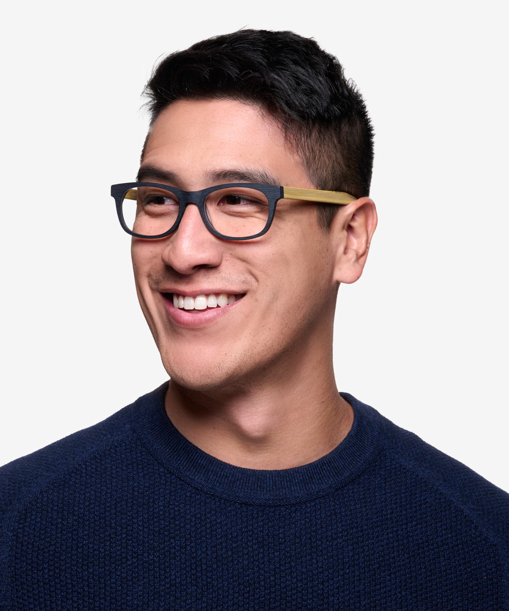 Panama Rectangle Black Full Rim Eyeglasses | Eyebuydirect