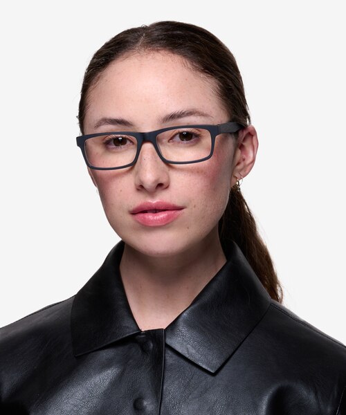 Cambridge Noir AcétateMontures de lunettes de vue pour Femmes d'EyeBuyDirect