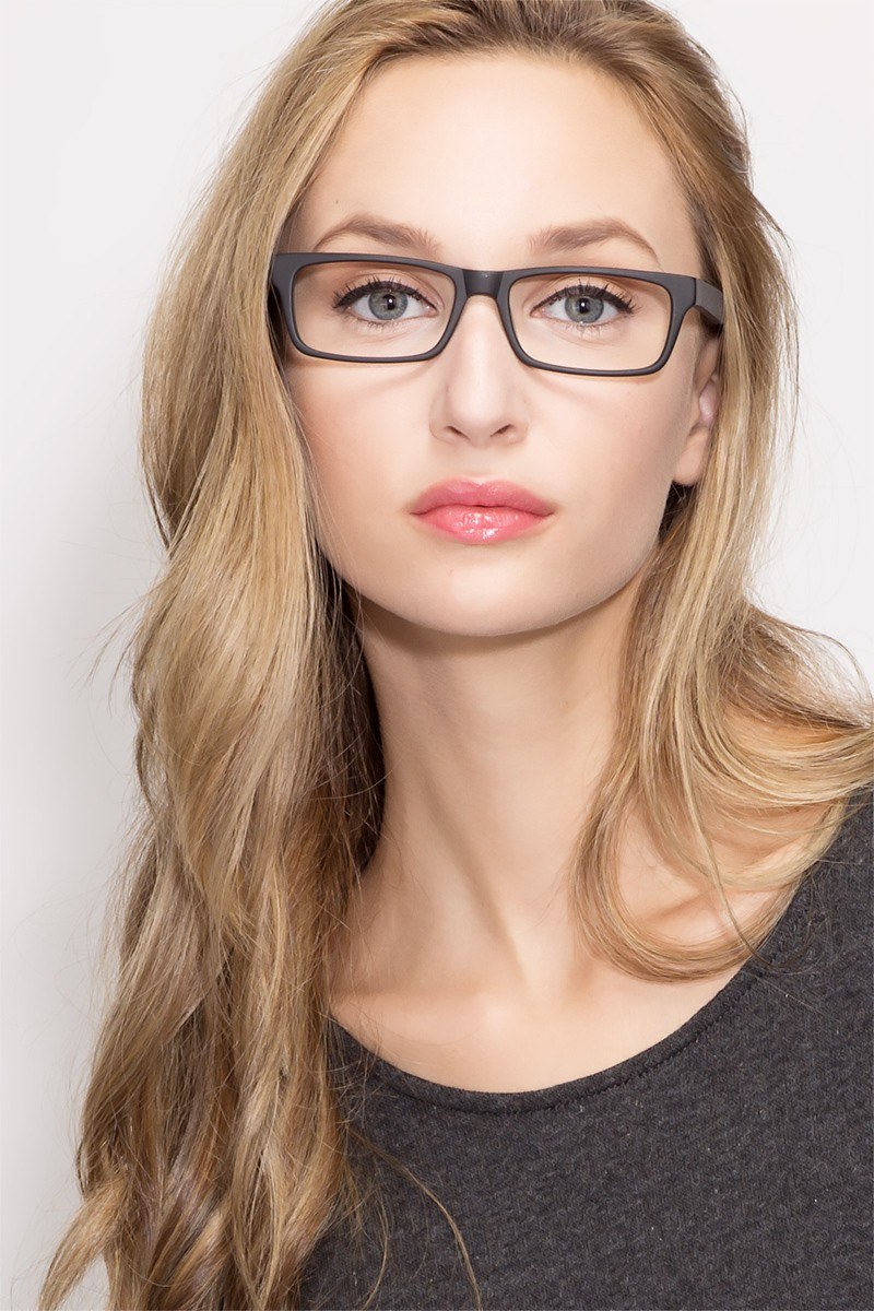 Cambridge Rectangle Black Full Rim Eyeglasses | Eyebuydirect