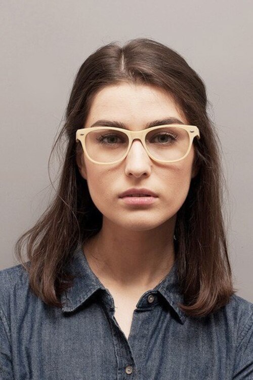 Amber Yellow Wood-textureEyeglass Frames for Women from EyeBuyDirect