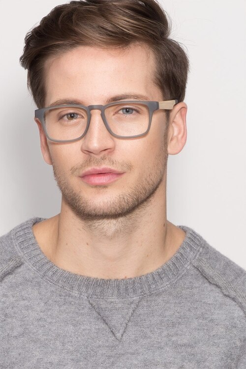 Lincoln Gray AcetateEyeglass Frames for Men from EyeBuyDirect