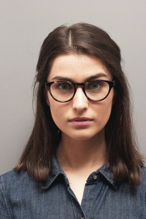 Louise Brown & Tortoise Wood-textureEyeglass Frames for Women from EyeBuyDirect