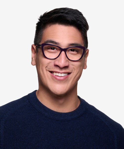 Charlotte Purple AcetateEyeglass Frames for Men from EyeBuyDirect
