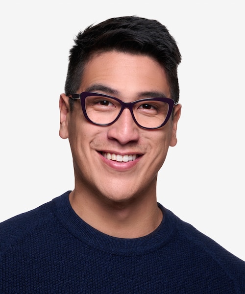Charlotte Purple AcetateEyeglass Frames for Men from EyeBuyDirect