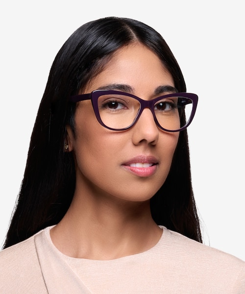 Charlotte Purple AcetateEyeglass Frames for Women from EyeBuyDirect